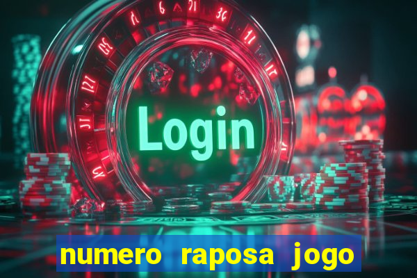 numero raposa jogo do bicho